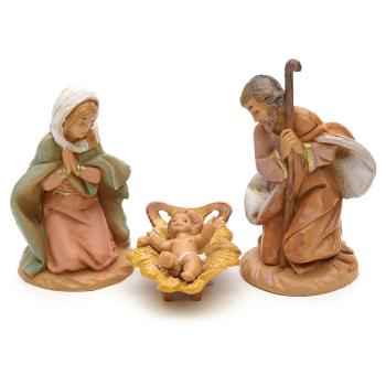 Heilige Familie 12 cm – Original Fontanini, dezent bemalt